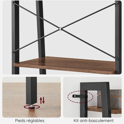 Étagère Bibliothèque à 4 Niveaux