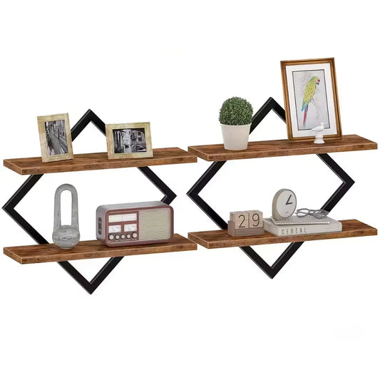Ensemble de 2 étagères murales flottantes décoratives