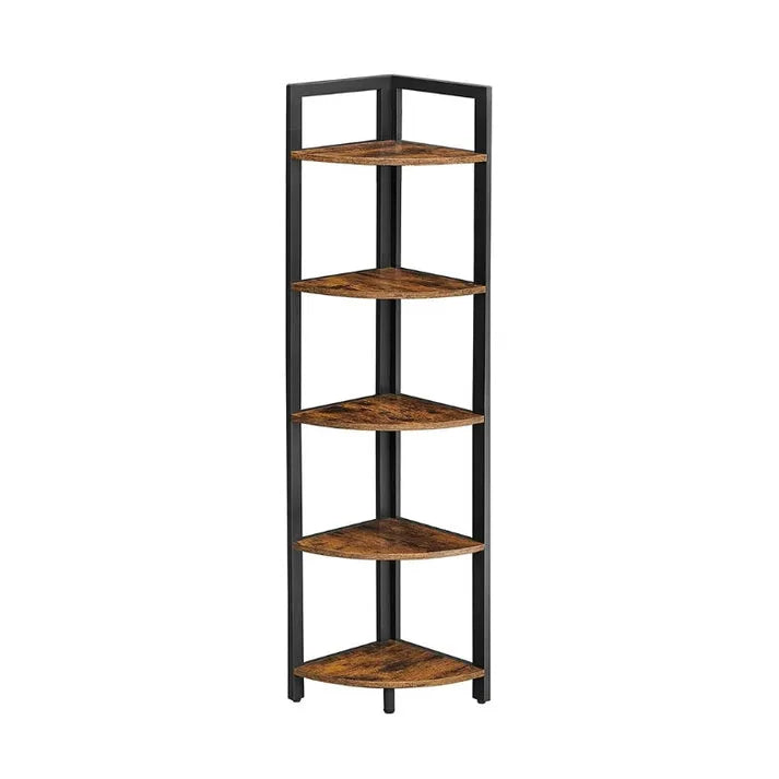 Étagère d'angle 5 Niveaux En Bois