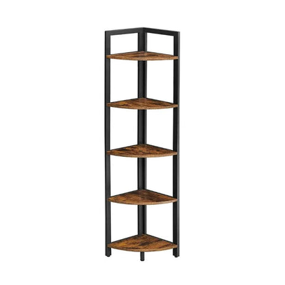 Étagère d'angle 5 Niveaux En Bois