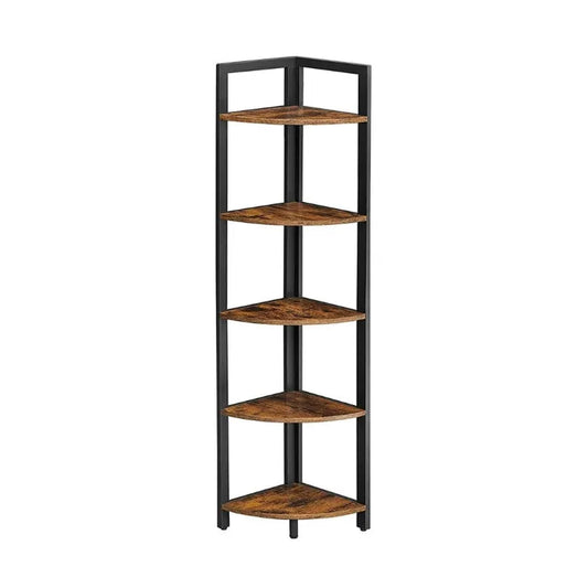 Étagère d'angle 5 Niveaux En Bois